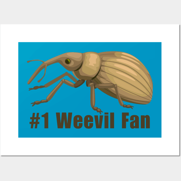 #1 Weevil Fan - Bug Lover Wall Art by CursedContent